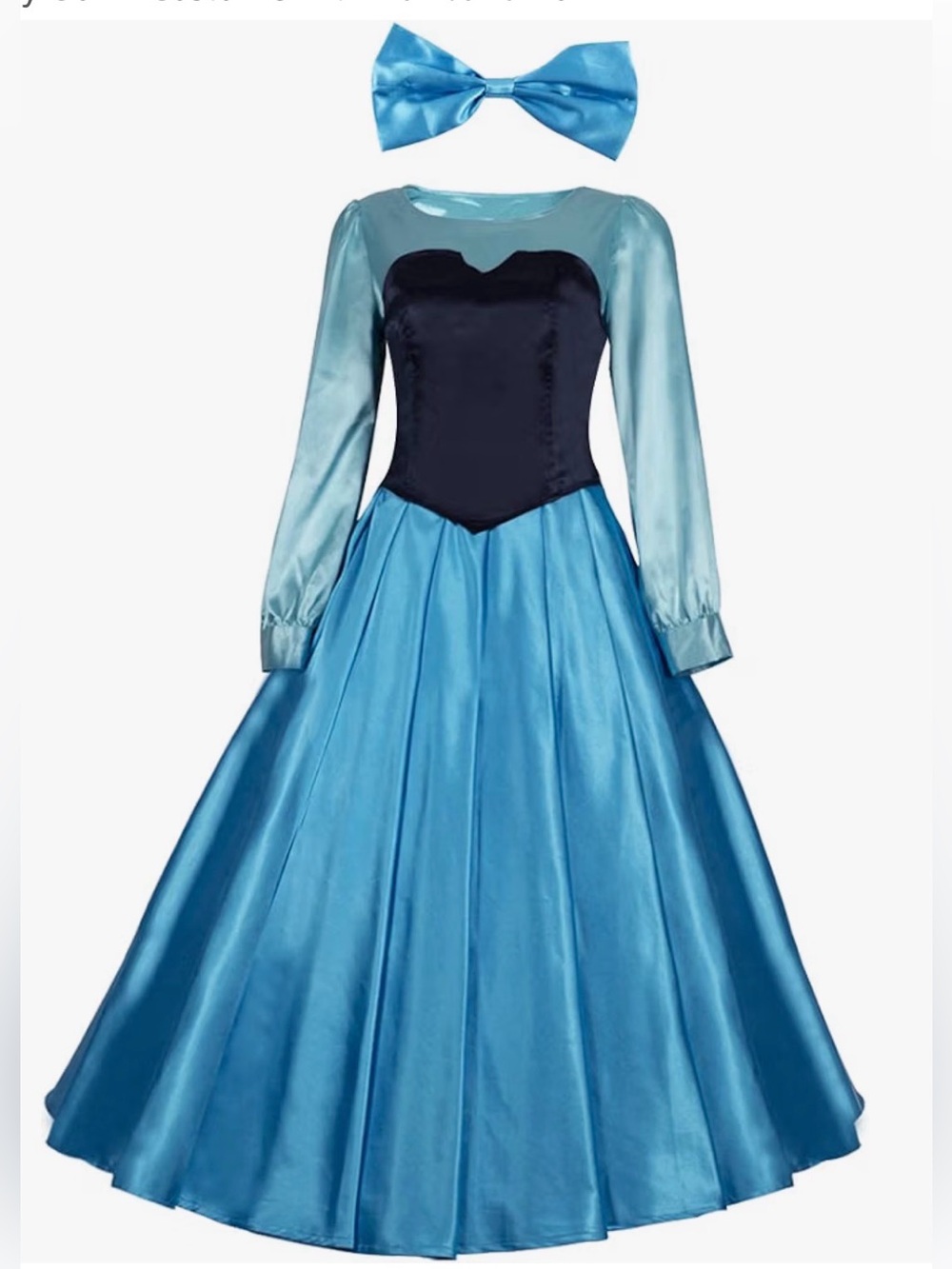 Disney The Little Mermaid Ariel Village cosplay Halloween Costume dress 3X